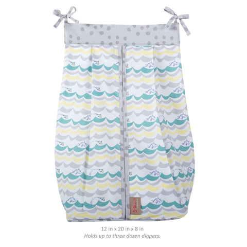 Image of Trend Lab Dr. Seuss New Fish 5 Piece Crib Bedding Set