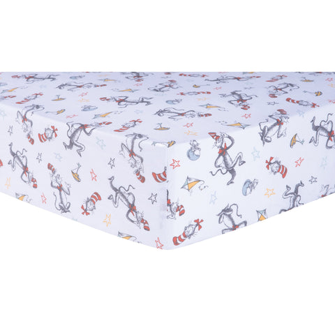 Image of Trend Lab Dr. Seuss Classic Cat in the Hat 3 Piece Crib Bedding Set