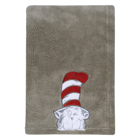 Image of Trend Lab Dr. Seuss Peek-a-Boo Cat in the Hat 4 Piece Crib Bedding Set