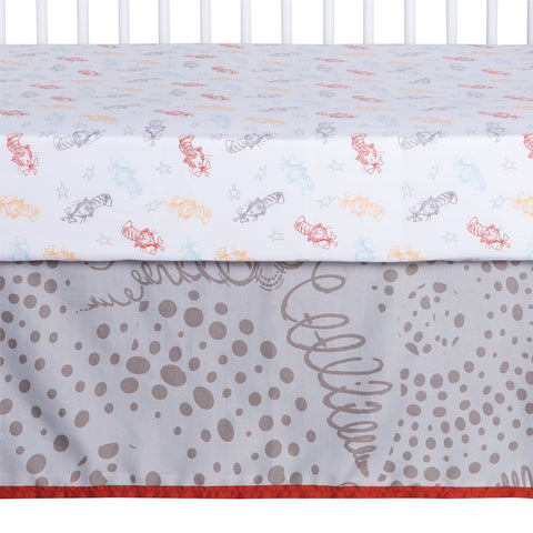 Image of Trend Lab Dr. Seuss Peek-a-Boo Cat in the Hat 4 Piece Crib Bedding Set