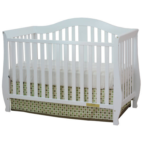 Image of AFG Baby Desiree Solid Wood 4-in-1 Convertible Crib in White