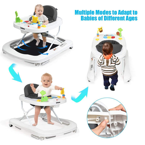 Image of Costway 3 in 1 Foldable Baby Walker