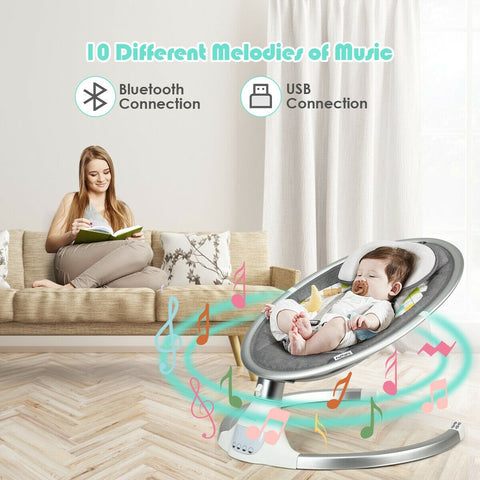Image of Baby Swing Electric Rocking Chair with Music Timer