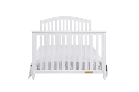 Image of AFG Baby Kali II 4-in-1 Convertible Crib with Amber 2-Drawer Changer in White