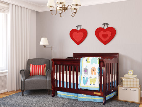 Image of AFG Baby Alice 3-in-1 Baby Crib Cherry