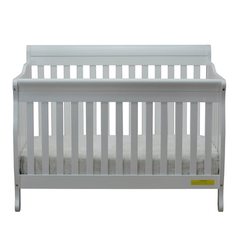 Image of AFG Baby Furniture Alice Solid Wood 3-in-1 Convertible Crib in White