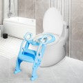 Image of Costway Adjustable Foldable Toddler Toilet Training Seat Chair