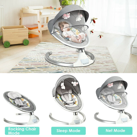 Image of Baby Swing Electric Rocking Chair with Music Timer