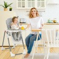 Image of Costway Folding Baby High Dining Chair with 6-Level Height Adjustment