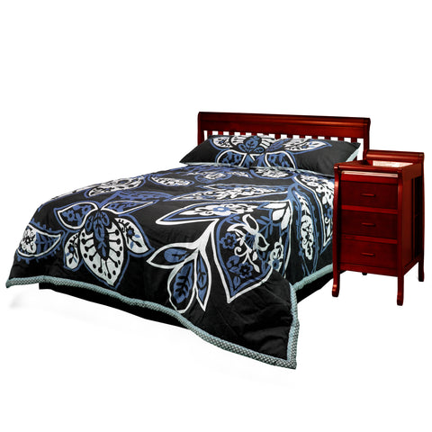 Image of AFG Baby Furniture Kimberly 3-in-1 Baby Convertible Crib with Changer in Cherry