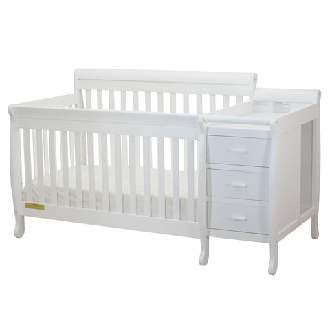 Image of Athena Kimberly 3 in 1 Convertible Crib and Changer in Black