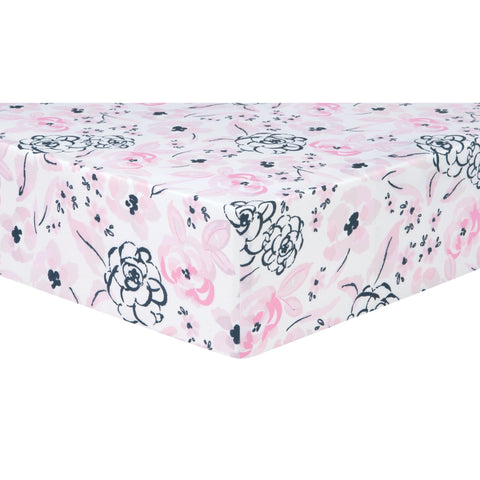 Image of Sammy and Lou Simply Floral 4 Piece Crib Bedding Set