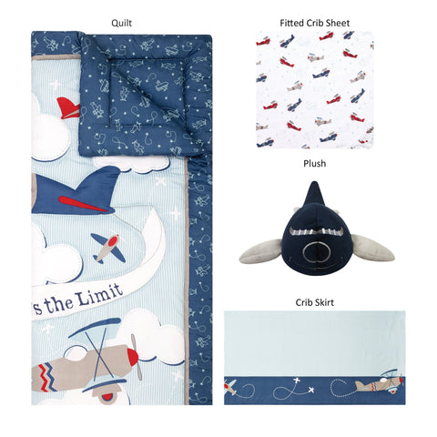 Image of Sammy and Lou Adventure Awaits 4 Piece Crib Bedding Set