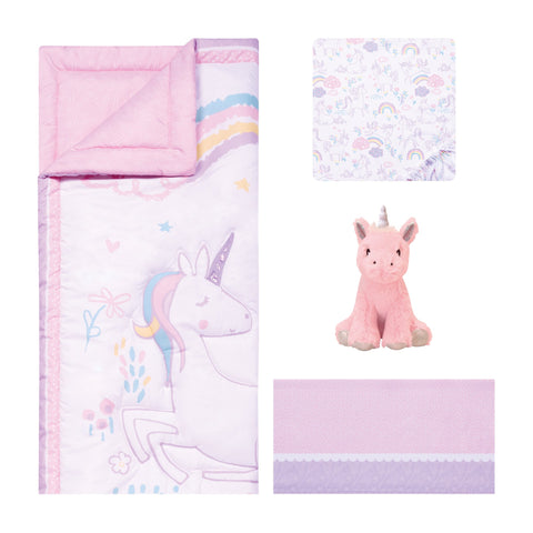 Image of Sammy and Lou Sweet Unicorn 4 Piece Crib Bedding Set
