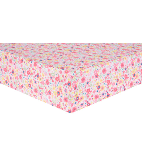 Image of Sammy and Lou Floral Sprinkles 4 Piece Crib Bedding Set