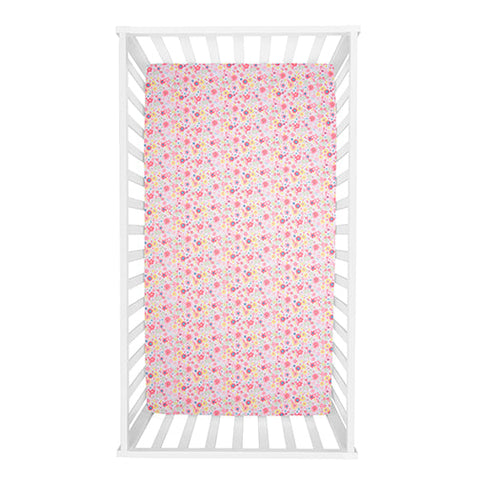 Image of Sammy and Lou Floral Sprinkles 4 Piece Crib Bedding Set