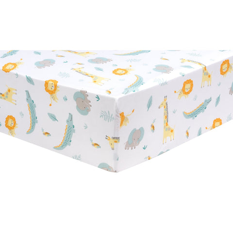 Image of Sammy and Lou Jungle Pals 4 Piece Crib Bedding Set