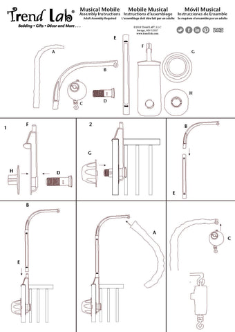 Image of Wild Forever Musical Crib Mobile