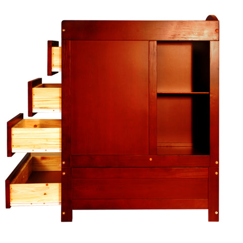 Image of Athena Daphne 2 in 1 Convertible Crib in Cherry