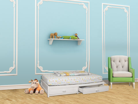 Image of AFG Baby MILA 3-in-1 Convertible Crib in White