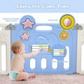 Image of Costway 16-Panel Foldable Baby Playpen Kids Activity Centre