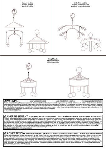 Image of Trend Lab Dr. Seuss Oh, the Places You'll Go! Musical Mobile