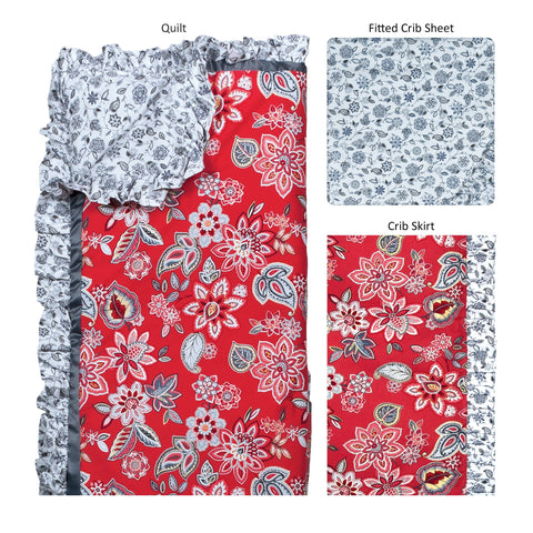 Image of Waverly® Charismatic 3 Piece Crib Bedding Set