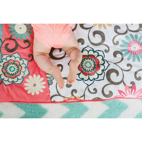 Image of Waverly® Pom Pom Play 4 Piece Crib Bedding Set