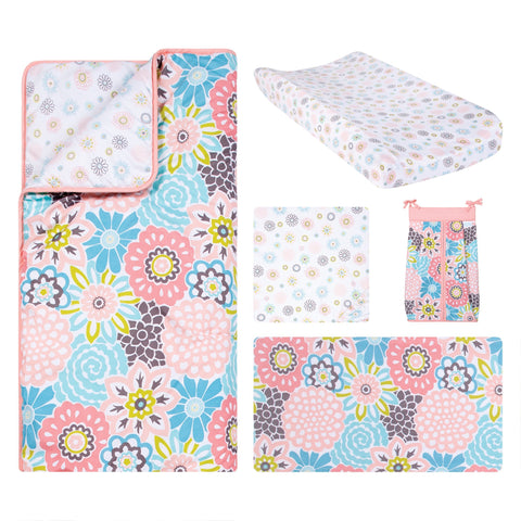 Image of Waverly Blooms 5 Piece Crib Bedding Set