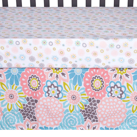 Image of Waverly Blooms 5 Piece Crib Bedding Set
