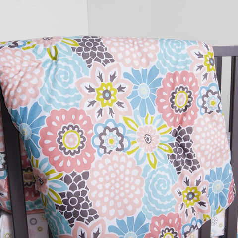 Image of Waverly Blooms 5 Piece Crib Bedding Set