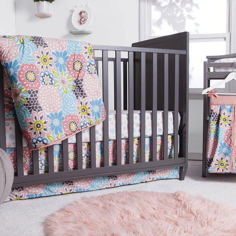 Image of Waverly Blooms 5 Piece Crib Bedding Set