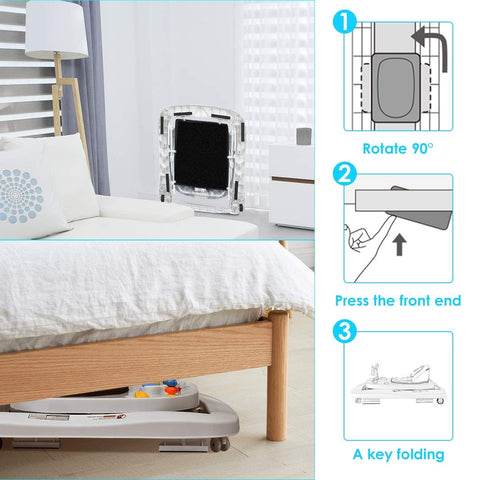 Image of Costway 3 in 1 Foldable Baby Walker