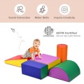 Image of Costway 5-Piece Set Climb Activity Play Safe Foam Blocks