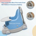 Image of Costway 6-in-1 Convertible Baby Booster Seat with Tray Wheels