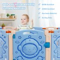 Image of Costway Foldable Baby Playpen Kids Activity Center with Lockable Door