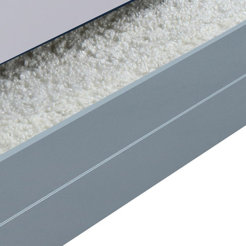 Image of Transitional Wooden Trundle Bed With Caster Wheels in Gray