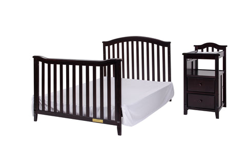 Image of AFG Baby Furniture Athena Kali 4-in-1 Crib and Changer in Expresso