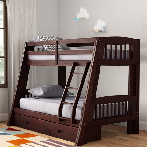 Image of Topmax Twin Over Full Bunk Bed with Storage