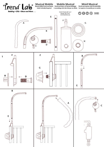 Image of Counting Sheep Musical Crib Mobile