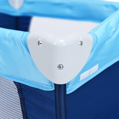 Image of Foldable Baby Crib Playpen w/ Mosquito Net and Bag