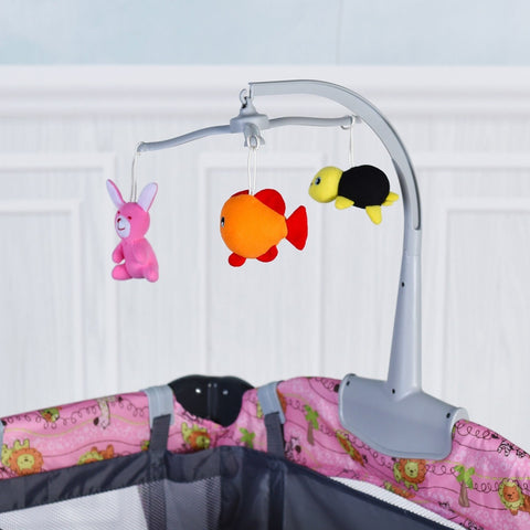 Image of Foldable 2 Color Baby Crib Playpen Playard