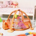Image of Costway 3 in 1 Cartoon Baby Infant Activity Gym Play Mat