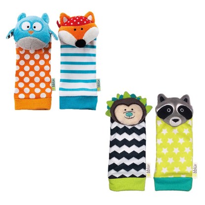 Image of Bbluv Düo - Foot Finders Hedgehog and Racoon