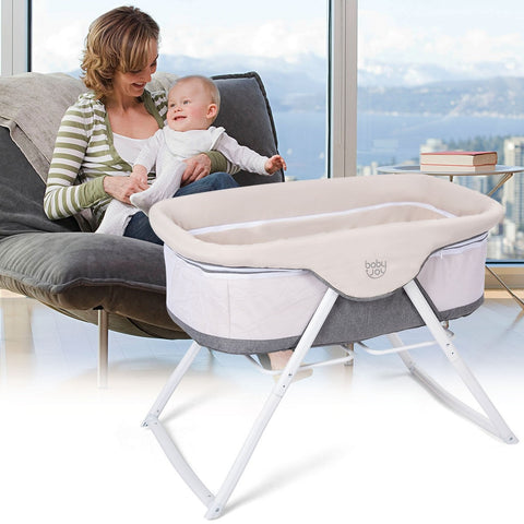 Image of Portable Foldable Rocking Bassinet for Newborn
