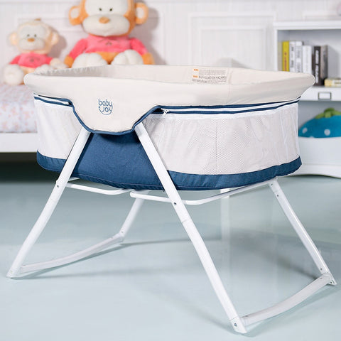 Image of Portable Foldable Rocking Bassinet for Newborn
