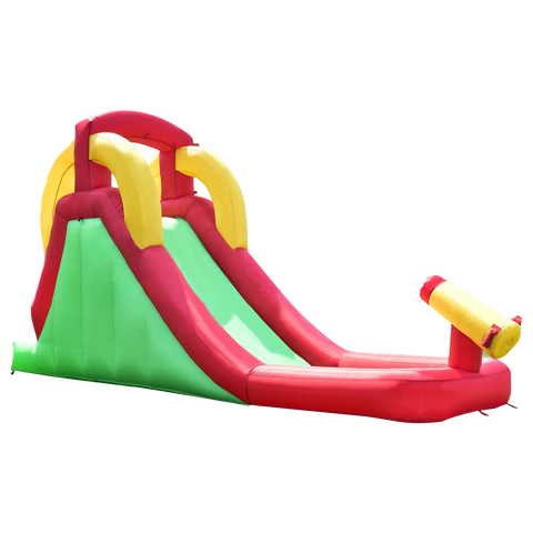 Image of Costway Inflatable Water Slide Bounce House with Climbing Wall and Jumper