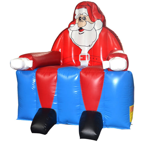 Image of Costway Inflatable Santa Claus Bounce House Christmas Jumper