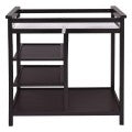 Image of Costway Infant Baby Changing Table with 3 Baskets