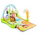 Image of Costway 4-in-1 Baby Play Gym Mat with 3 Hanging Educational Toys